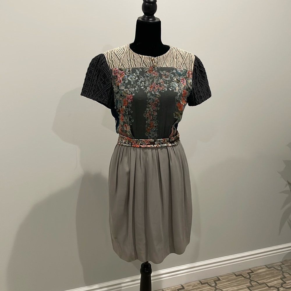 Anthropologie mixed media dress